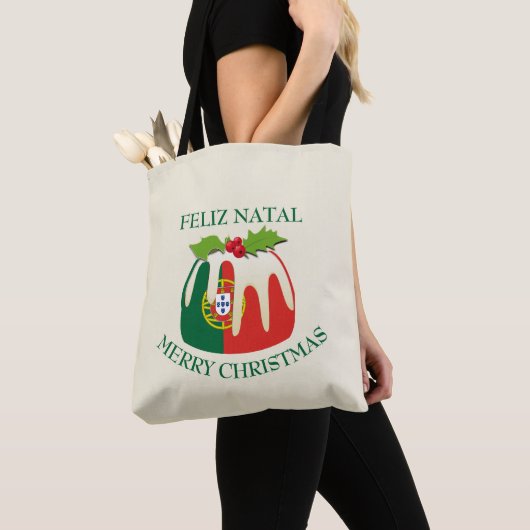 Tote Bag Noël PORTUGAL personnalisé (De près)