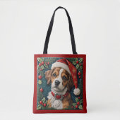 Tote Bag Noël Puppy Wonder (Devant)