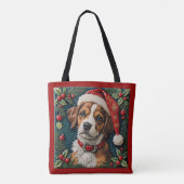 Tote Bag Noël Puppy Wonder (Dos)