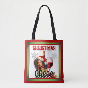 Tote Bag Noël Rétro Joie Pin-Up