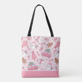 Tote Bag Noël rose sans couture (Dos)