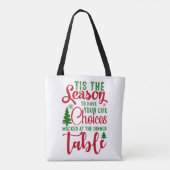 Tote Bag Noël saison de design de choix (Dos)