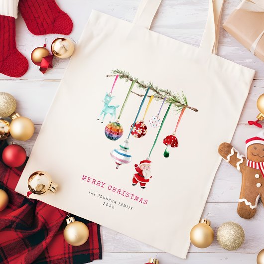 Tote Bag Noël simple et coloré