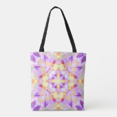 Tote Bag Noël Star Festive violet or jaune (Dos)