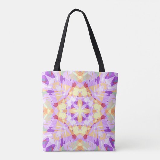 Tote Bag Noël Star Festive violet or jaune (Dos)
