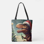 Tote Bag Noël T-Rex 4 (Dos)