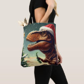 Tote Bag Noël T-Rex 4 (De près)