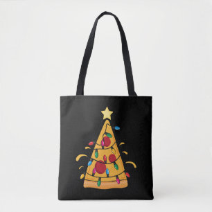 Tote Bag Noël TShirt pour enfants garçons Pizza Xmas Tree