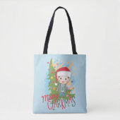Tote Bag Noël vacances Joyeux Clarkmas (Devant)