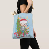 Tote Bag Noël vacances Joyeux Clarkmas (De près)