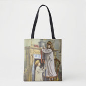 Tote Bag Noël victorien, Bas de Noël pour enfants (Devant)