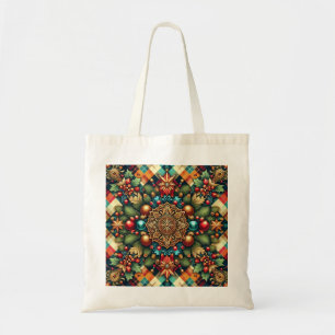 Tote Bag Noël vintage/classique coloré