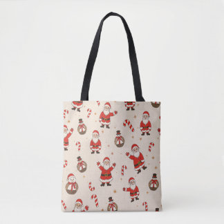 Tote Bag noël vintage motifs Fourre-tout