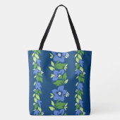Tote Bag Noelani Lei Hawaiian Flore Bleu (Dos)
