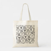 Tote Bag Nœud bordeaux coquette (Dos)
