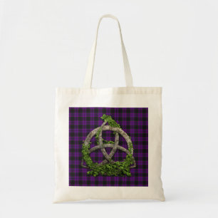 Tote Bag Noeud de trinité et tartan celtiques de Laird de