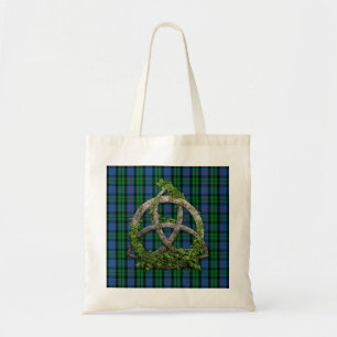 Tote Bag Noeud de trinité et tartan celtiques de Morrison
