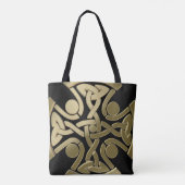 Tote Bag noeud d'or celtique (Dos)