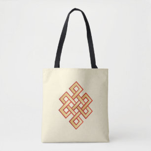 Tote Bag Nœud Éternel sur Ivoire