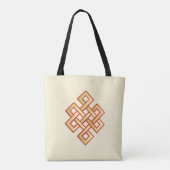 Tote Bag Nœud Éternel sur Ivoire (Dos)