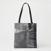 Tote Bag Noir Blanc Gras Abstrait Modèle moderneTote (Devant)