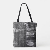 Tote Bag Noir Blanc Gras Abstrait Modèle moderneTote (Dos)