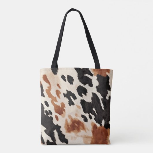 Tote Bag Noir Crème Brown (Dos)