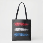Tote Bag ** Noir de drapeau Abstrait américain moderne (Devant)