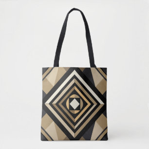 Tote Bag Noir Et Beige