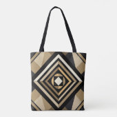 Tote Bag Noir Et Beige (Dos)