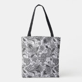 Tote Bag Noir et blanc (Dos)