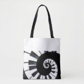 Tote Bag Noir et blanc (Devant)