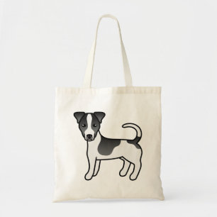 Tote Bag Noir et blanc Manteau lisse Jack Russell Terrier C