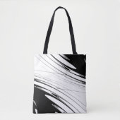 Tote Bag Noir et Blanc Moderne (Devant)