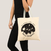 Tote Bag Noir et blanc simple (Devant (produit))