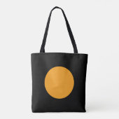Tote Bag Noir et orange (Dos)