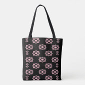 Tote Bag Noir et Rose (Dos)