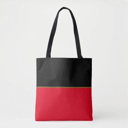 Tote Bag Noir et rouge (Devant)