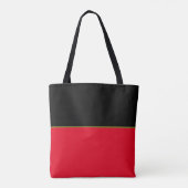 Tote Bag Noir et rouge (Dos)