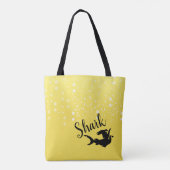 Tote Bag Noir jaune de requin (Dos)
