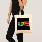 Tote Bag Noir L'Élément Premier Histoire Noire (Devant (produit))