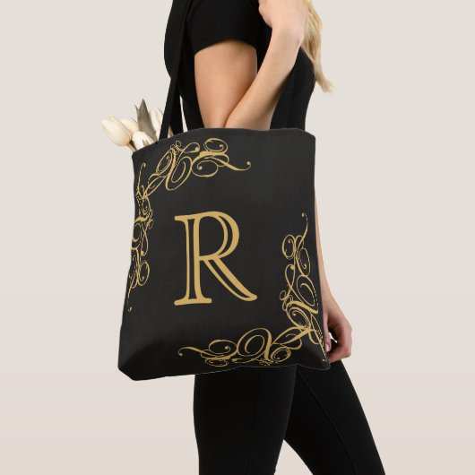 Tote Bag Noir Luxe (De près)