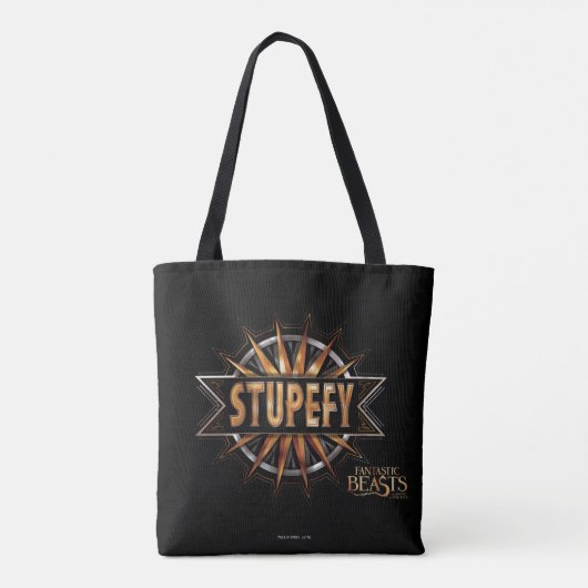 Tote Bag Noir & Or Stupefy Spell Graphisme (Dos)