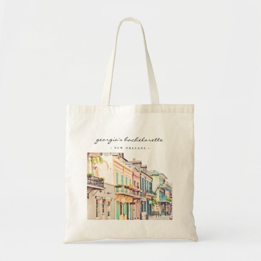 Tote Bag NOLA Nouvelle-Orléans Quartier français Bacheloret (Devant)