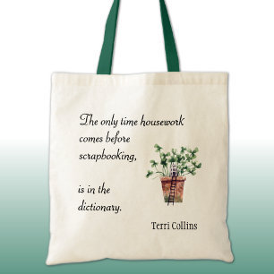 Tote Bag Nom, Artisanat Humoristique Dit, Cotton Fourre-tou