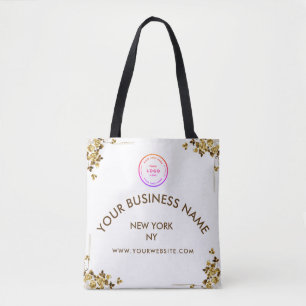 Tote Bag Nom commercial de logo moderne Site Web Promotionn