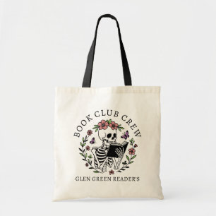 Tote Bag Nom de club de lecture drôle cadeau squelette de l