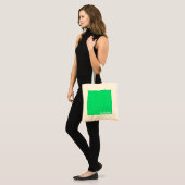 Tote Bag Nom de couleur verte Aurora (Devant (modèle))