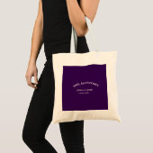 Tote Bag nom de date d'anniversaire de mariage 30 ans simpl (Devant (produit))