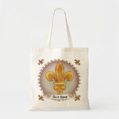 Tote Bag Nom de famille Fleur De Lis (Devant)